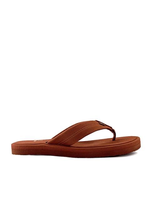 yoho men's eva bubbles tan flip flops