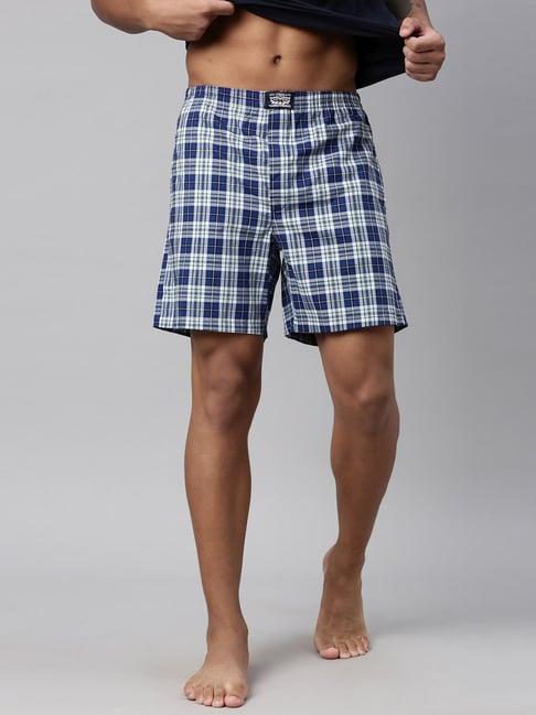 levi's multi cotton regular fit checks boxers