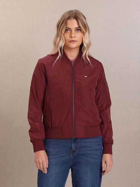 u.s. polo assn. wine bomber jacket