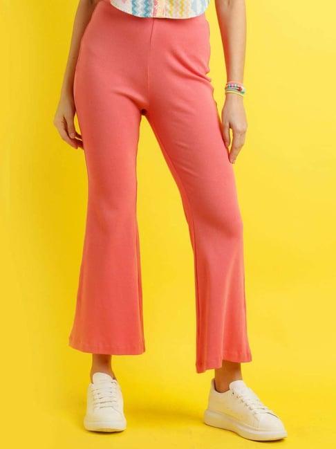 zink z pink cotton high rise pants