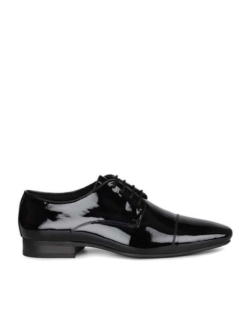 atesber by inc.5 men's black derby shoes