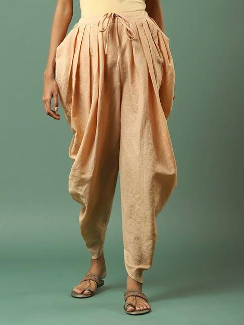 aarke ritu kumar beige dhoti pants