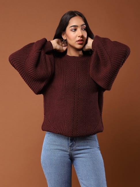 aarke ritu kumar dark brown sweater