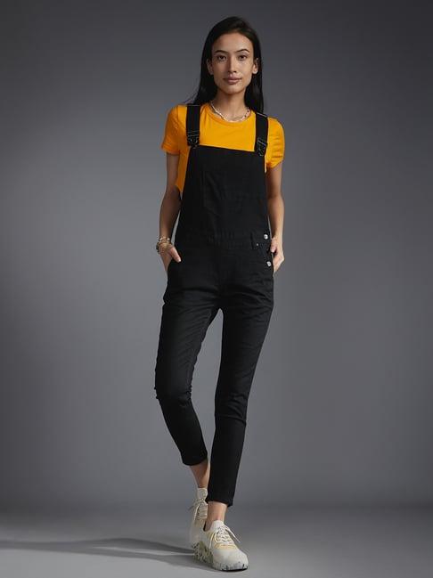 recap black dungaree