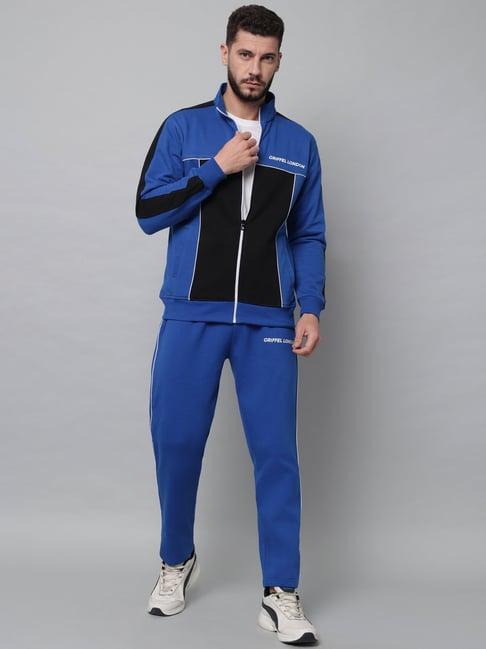 griffel royal blue regular fit tracksuit