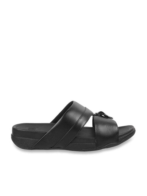 fitflop men's black casual sandals