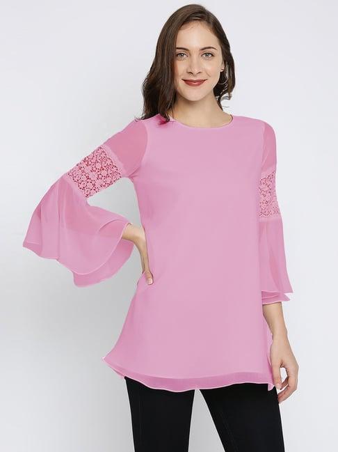 ira soleil pink loose fit top