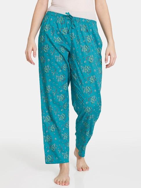 zivame blue printed pyjamas