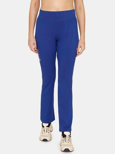 zelocity by zivame blue track pants