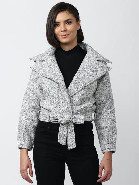 forever 21 grey textured jacket