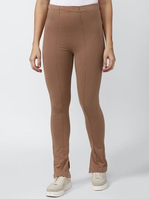 forever 21 brown regular fit pants