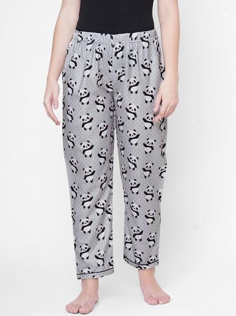 fashionrack grey animal print pyjamas with pocket