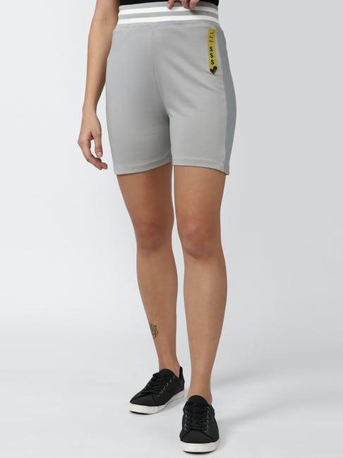 forever 21 grey regular fit knit shorts