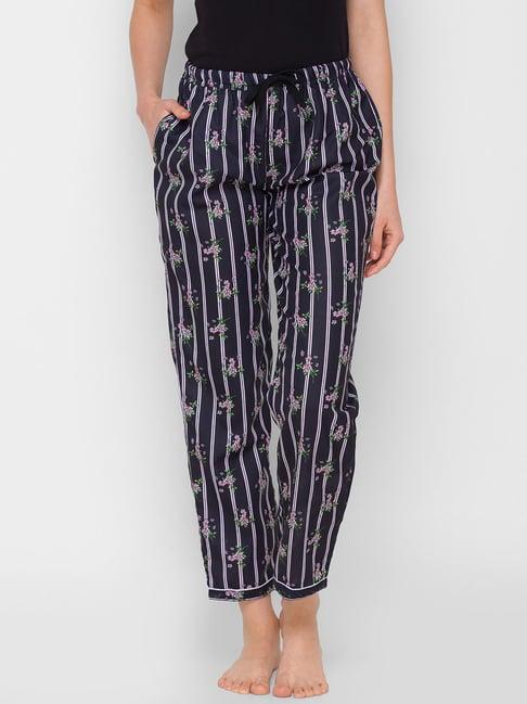 fashionrack black stripes pyjamas with pocket