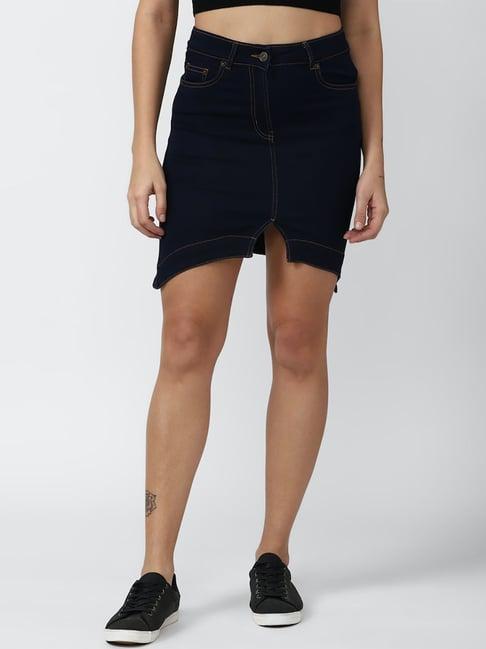 forever 21 navy mini skirt