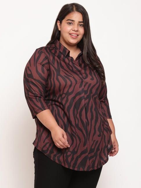 amydus bronze animal print top