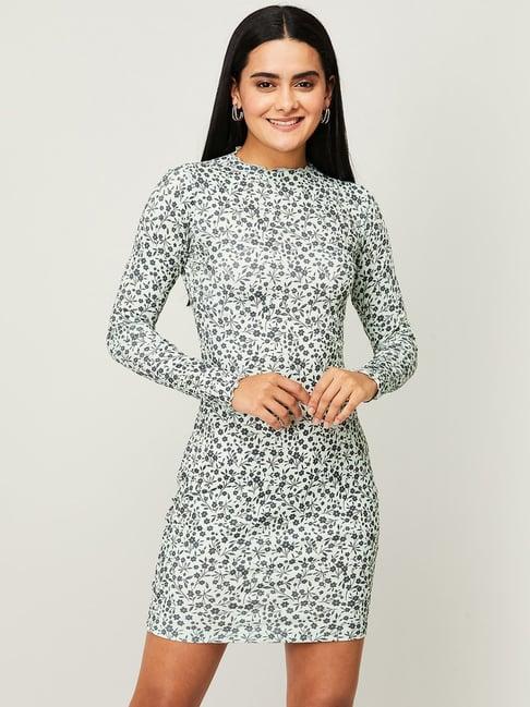 ginger by lifestyle off-white floral print shift dress