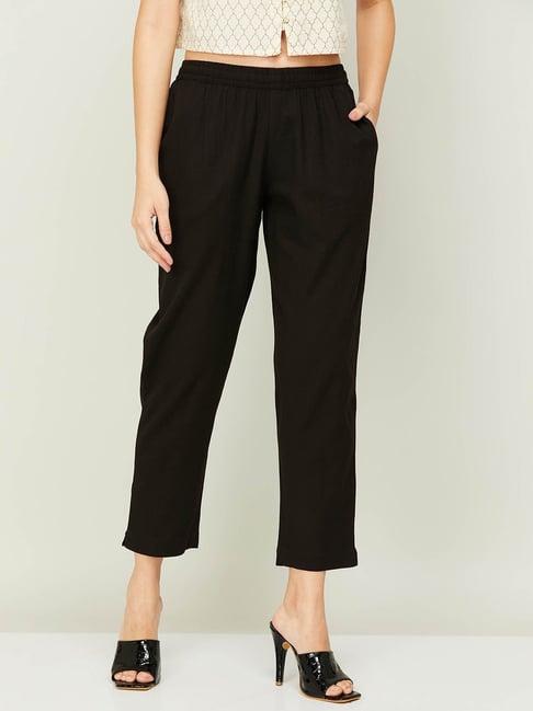 melange by lifestyle black mid rise pants