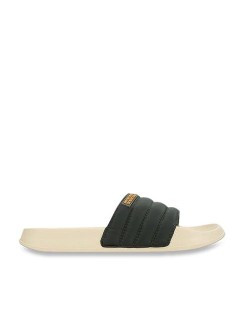 united colors of benetton men's puffy black slides