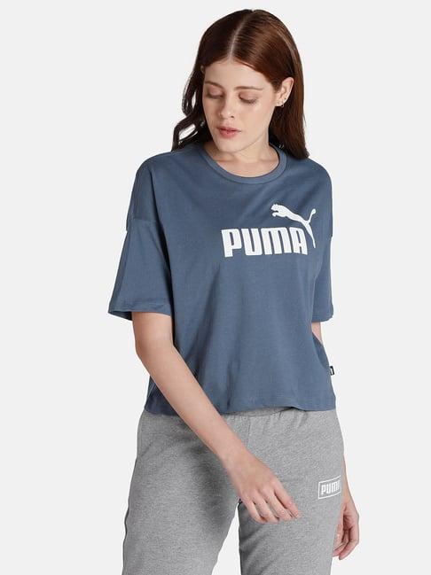 puma essentials relaxed fit crop top