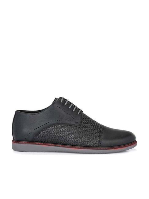 el paso men's black derby shoes