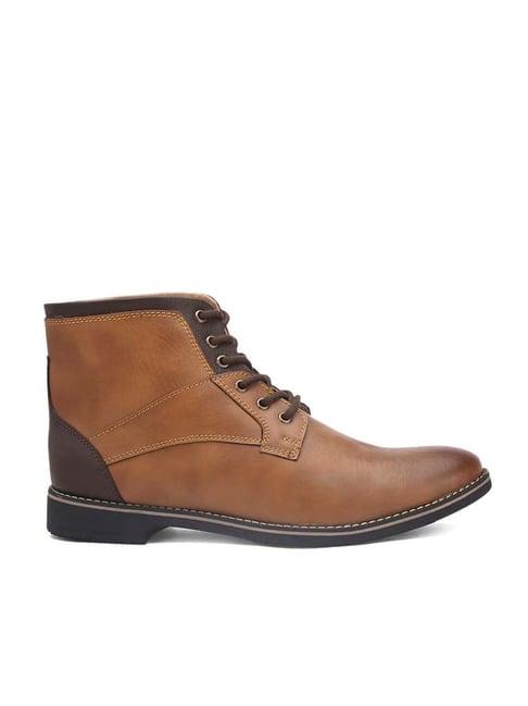 el paso men's tan derby boots