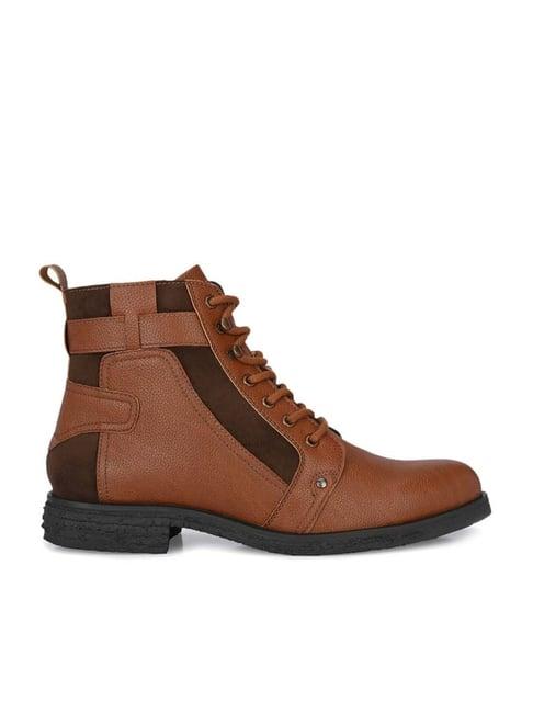 el paso men's tan derby boots