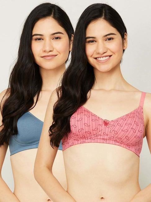 ginger by lifestyle assorted color printed bra - pack of 2