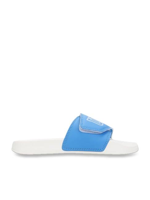 united colors of benetton women's blue slides