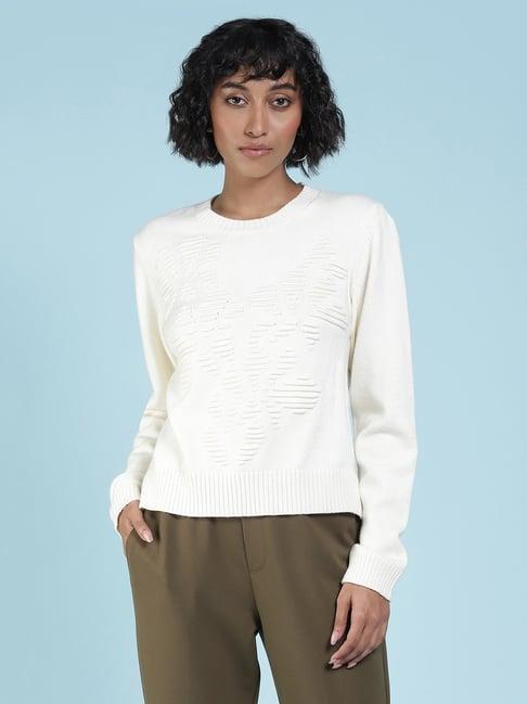 label ritu kumar off white sweater