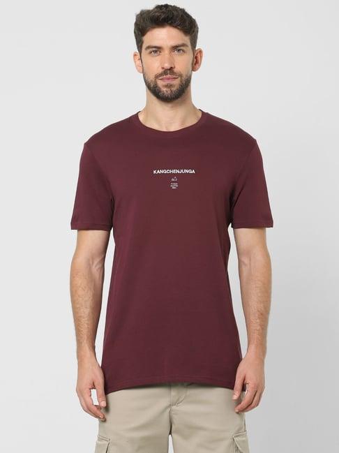 selected homme winetasting regular fit t-shirt