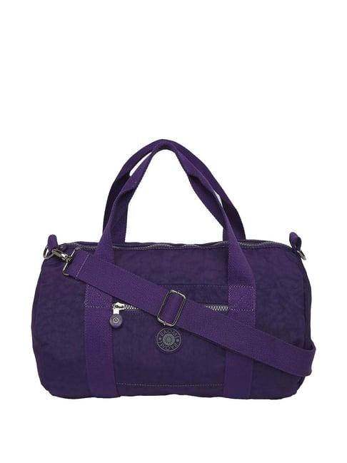 baomi purple medium duffle bag