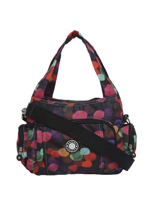 baomi multicolor printed medium handbag