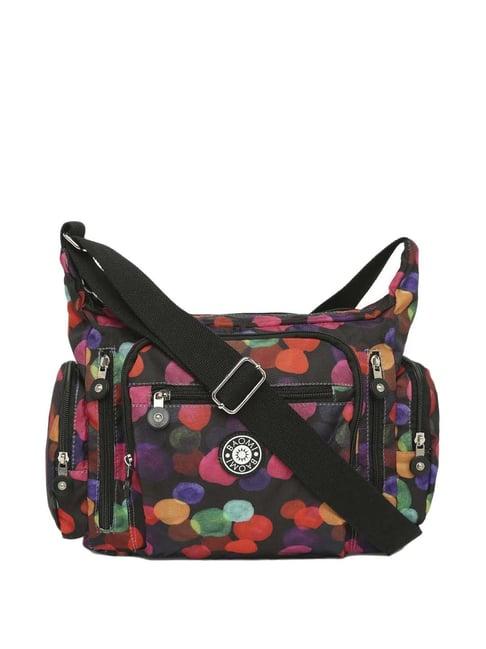 baomi multicolor printed medium cross body bag