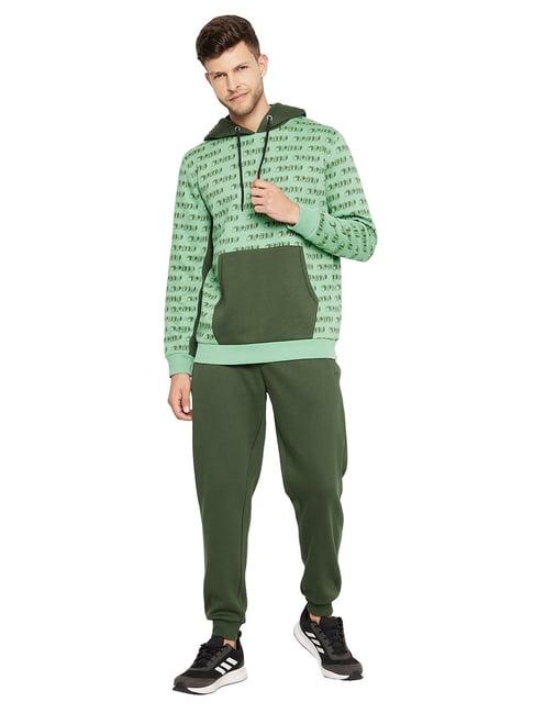 edrio green regular fit tracksuit