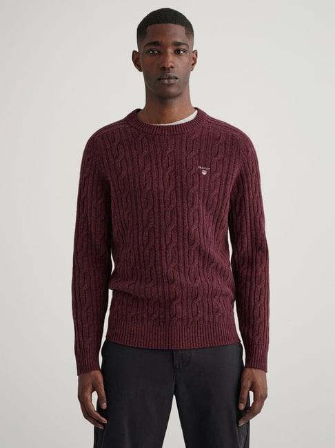 gant wine regular fit sweater