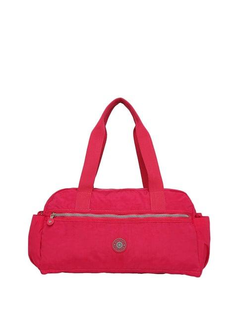 baomi pink medium duffle bag