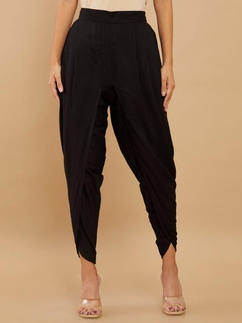 soch black regular fit dhoti pants