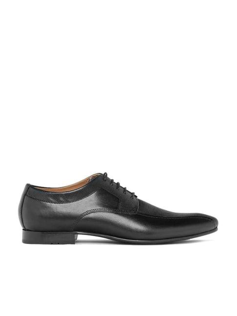 ruosh men's lando black derby shoes