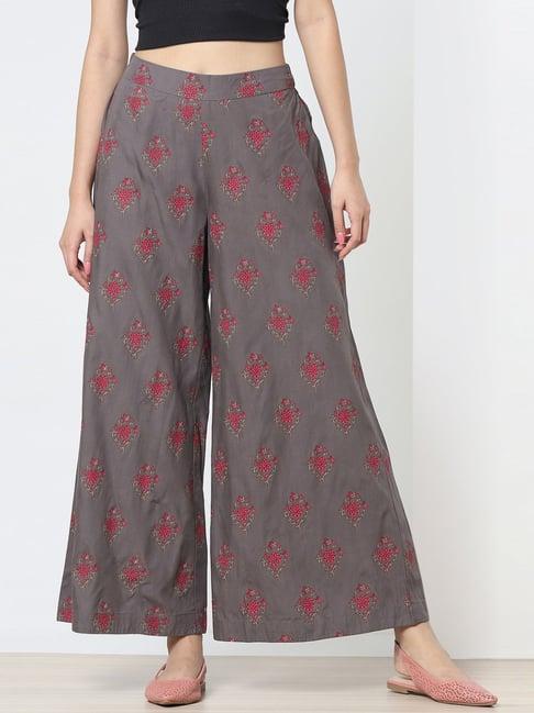 marigold lane grey printed palazzos