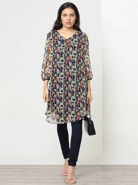 marigold lane multicolored printed tunic