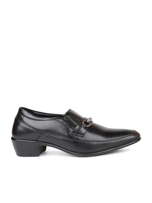 privo by inc.5 men's black formal loafers