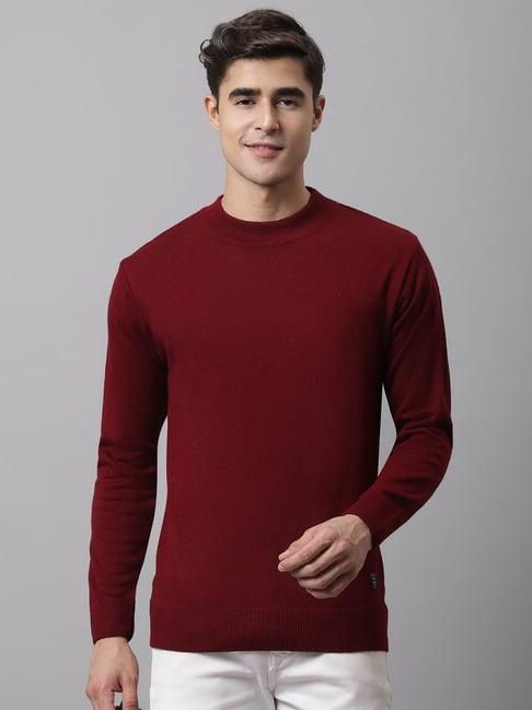 cantabil wine regular fit sweater