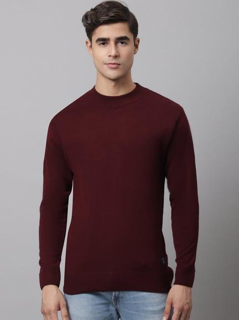 cantabil wine regular fit sweater