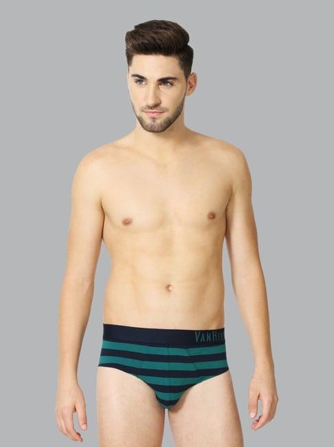 van heusen regular fit colour fresh ultra soft striped briefs - cys-04