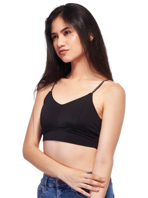 izf black bralette top