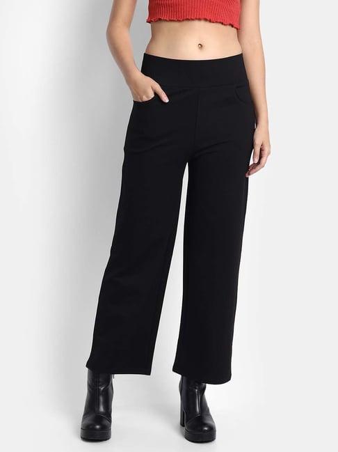 broadstar black high rise pants