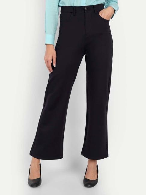 broadstar navy high rise trousers