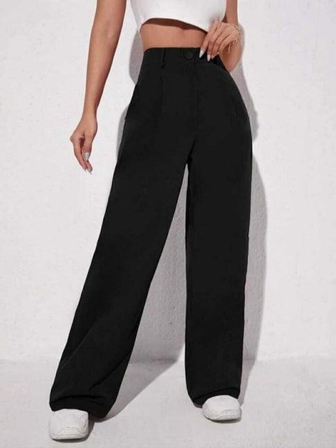 broadstar black high rise pants