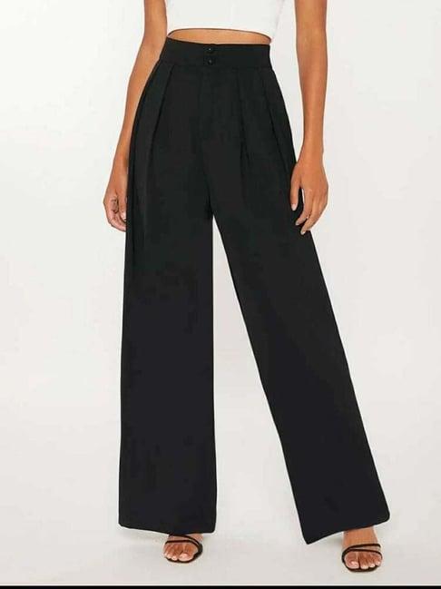 broadstar black high rise pants